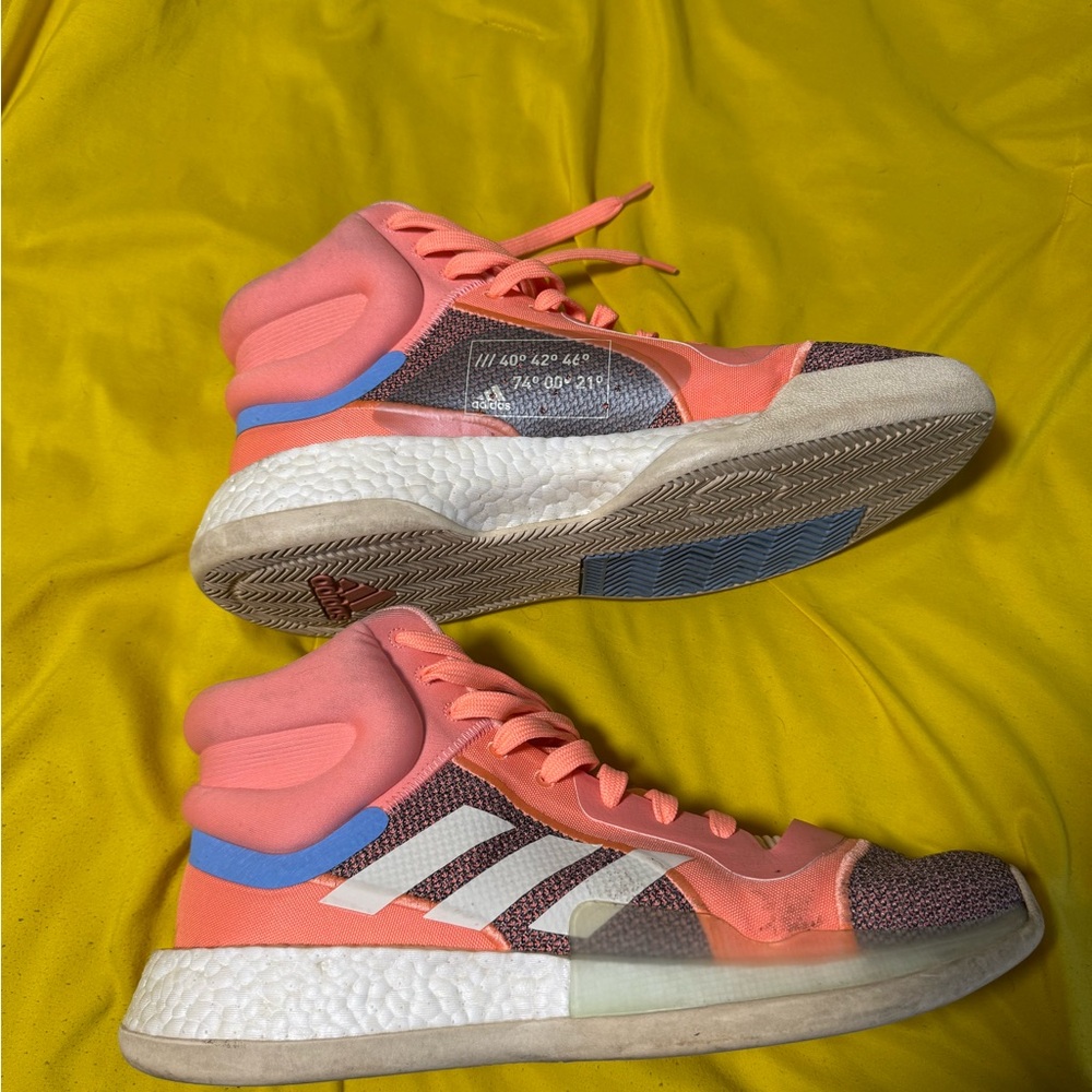 Adidas Mens Marquee Boost High-Top Sneakers Size 13 - Picture 6 of 8